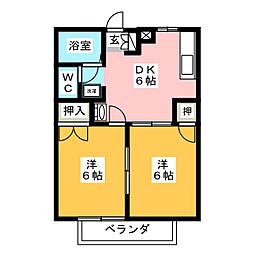 間取図画像 2DK