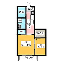 ＳｈａＭａｉｓｏｎ　Ｒｅｐｏｓ  ｜ 岐阜県大垣市本今４丁目（賃貸アパート2K・2階・35.05㎡） その2