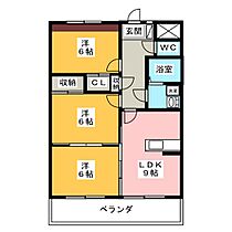 Ｉ．Ｓ．Ｍ　I  ｜ 岐阜県大垣市三本木４丁目（賃貸マンション3LDK・3階・63.70㎡） その2