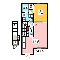 ラビエール築捨  ｜ 岐阜県大垣市築捨町５丁目（賃貸アパート1LDK・2階・49.10㎡） その2