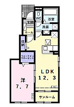 プリムローズ 101 ｜ 岐阜県大垣市青柳町２丁目92番地（賃貸アパート1LDK・1階・50.14㎡） その2