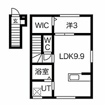 BASE大垣 201 ｜ 岐阜県大垣市割田町523-1（賃貸アパート1LDK・2階・33.39㎡） その2