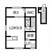 BASE大垣 202 ｜ 岐阜県大垣市割田町523-1（賃貸アパート1LDK・2階・33.39㎡） その2