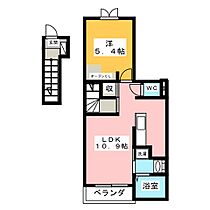 ラフレシールA  ｜ 岐阜県大垣市外渕２丁目（賃貸アパート1LDK・2階・41.23㎡） その2