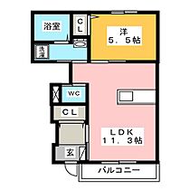 リアン  ｜ 岐阜県大垣市大井３丁目（賃貸マンション1LDK・1階・41.96㎡） その2