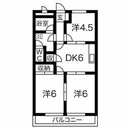 間取図画像 3DK