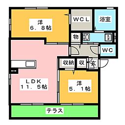 間取図画像 2LDK