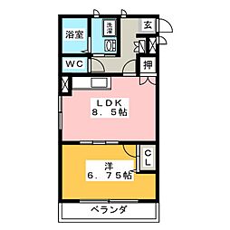 間取図画像 1LDK