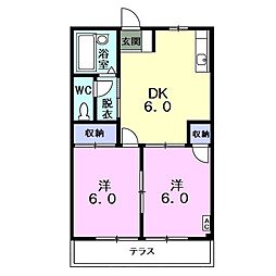 間取図画像 2DK