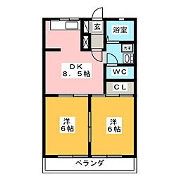 間取図画像 2DK