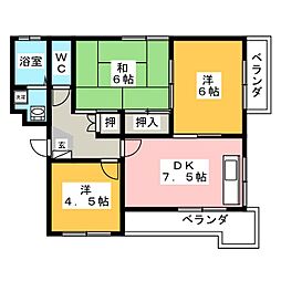 間取図画像 3DK