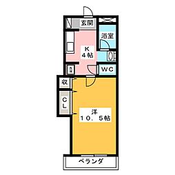 間取図画像 1K