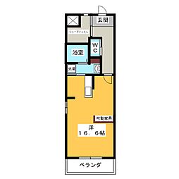 I.S.M-4 1Kの間取図画像