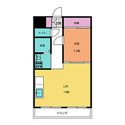 説田ビル 1LDKの間取図画像