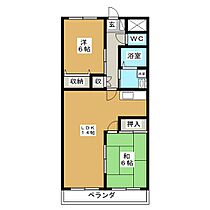 クラウンマンション  ｜ 岐阜県安八郡神戸町大字丈六道（賃貸マンション2LDK・3階・56.70㎡） その2