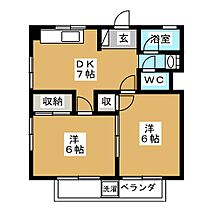 La Provence  ｜ 岐阜県不破郡垂井町（賃貸マンション2DK・1階・37.80㎡） その2