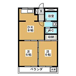 間取図画像 2DK