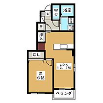 プチ・オワゾ  ｜ 岐阜県大垣市坂下町（賃貸アパート1LDK・1階・50.05㎡） その2