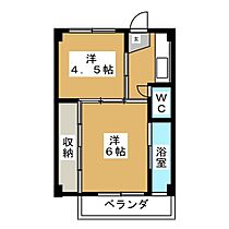 ビレッジハウス垂井　1号棟  ｜ 岐阜県不破郡垂井町（賃貸マンション2K・4階・28.98㎡） その2