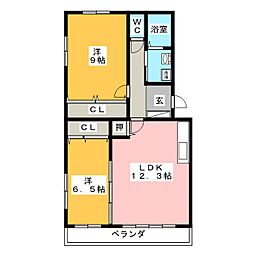 間取図画像 2LDK