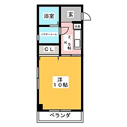間取図画像 1K