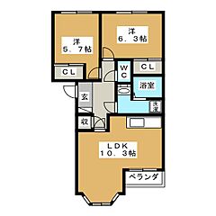 物件の間取り