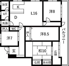 物件の間取り