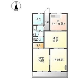 ファインシティ小川 3Kの間取図画像