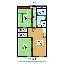 第2カザー後藤  ｜ 岐阜県各務原市鵜沼東町３丁目（賃貸マンション2LDK・3階・58.86㎡） その2