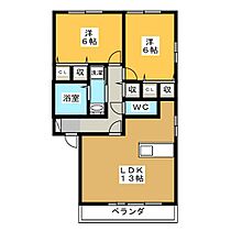 メイユール各務野  ｜ 岐阜県各務原市鵜沼各務原町２丁目（賃貸アパート2LDK・1階・59.54㎡） その2