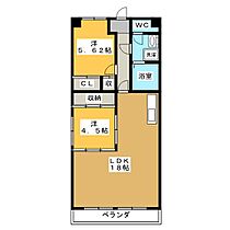 ウヌマタウンＣ  ｜ 岐阜県各務原市鵜沼山崎町５丁目（賃貸マンション2LDK・5階・60.50㎡） その2