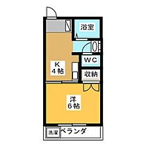 メゾン新栄II  ｜ 岐阜県各務原市蘇原新栄町３丁目（賃貸マンション1K・1階・25.20㎡） その2