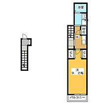 FORTIS・UK  ｜ 岐阜県各務原市鵜沼各務原町４丁目（賃貸アパート1K・2階・33.53㎡） その2