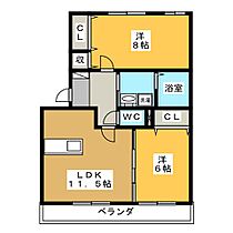 エルドラード清水  ｜ 岐阜県各務原市蘇原吉野町３丁目（賃貸アパート2LDK・2階・60.84㎡） その2