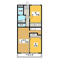 サンフェスタ・ＫＡＴＯ　Ｃ棟  ｜ 岐阜県各務原市蘇原吉新町１丁目（賃貸マンション2LDK・1階・59.40㎡） その2