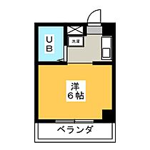 楽天地マンション  ｜ 岐阜県各務原市那加楽天地町（賃貸マンション1R・2階・16.92㎡） その2