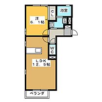 カーサエスペランサ  ｜ 岐阜県各務原市蘇原希望町２丁目（賃貸アパート1LDK・1階・43.74㎡） その2