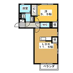 間取図画像 1LDK
