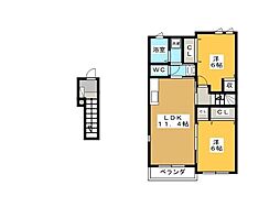 間取図画像 2LDK