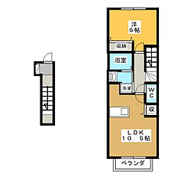 間取図画像 1LDK