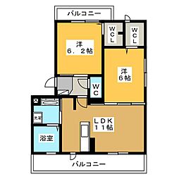 間取図画像 2LDK