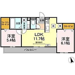 間取図画像 2LDK