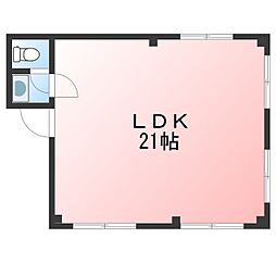 ホワイトピア ワンルームの間取図画像