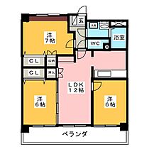 ガレリアＭ  ｜ 岐阜県可児市羽崎（賃貸マンション3LDK・3階・66.38㎡） その2