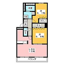 フォレスト青山  ｜ 岐阜県可児市下恵土（賃貸マンション2LDK・2階・57.75㎡） その2