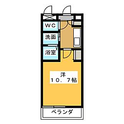 久々利ハイツ　Ａ 1階1Kの間取り