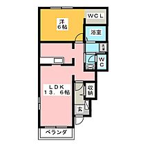 レインボーB  ｜ 岐阜県可児市下恵土（賃貸アパート1LDK・1階・46.06㎡） その2