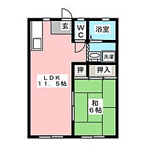 ベルハウス  ｜ 岐阜県可児市土田（賃貸アパート1LDK・1階・38.00㎡） その2