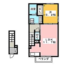 オリゾンI  ｜ 岐阜県可児市今渡（賃貸アパート1LDK・2階・43.32㎡） その2