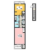 オリゾンII  ｜ 岐阜県可児市今渡（賃貸アパート1LDK・2階・43.79㎡） その2